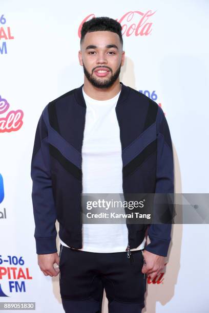 Yungen attends the Capital FM Jingle Bell Ball with Coca-Cola at The O2 Arena on December 9, 2017 in London, England.