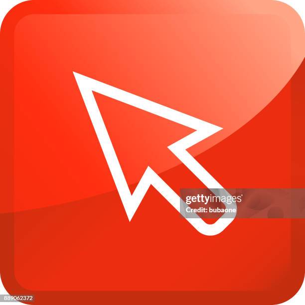 Red Computer Pointer Red Cursor Symbol Stock-Fotos und Bilder - Getty Images