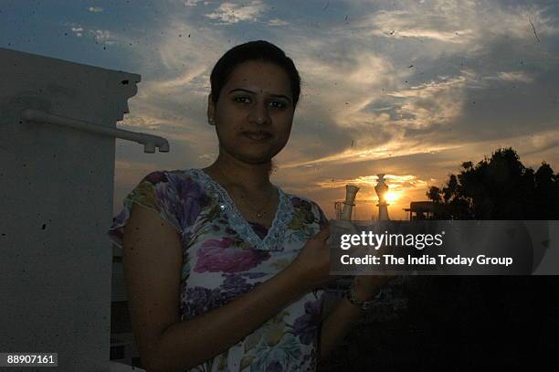 Koneru Humpy, Indian Chess Player and former World Champion at her Residence in Vijayawada, Andhra Pradesh, India