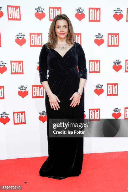 German actress Rebecca Immanuel attends the 'Ein Herz fuer Kinder Gala' at Studio Berlin Adlershof on December 9, 2017 in Berlin, Germany.