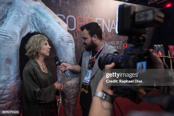 Actress Lin Shaye attends the Brazil Comic Con 2017, Insidious: The Last Key Booth at the Brazil Comic Con 2017 on December 9, 2017 in Sao Paulo,...