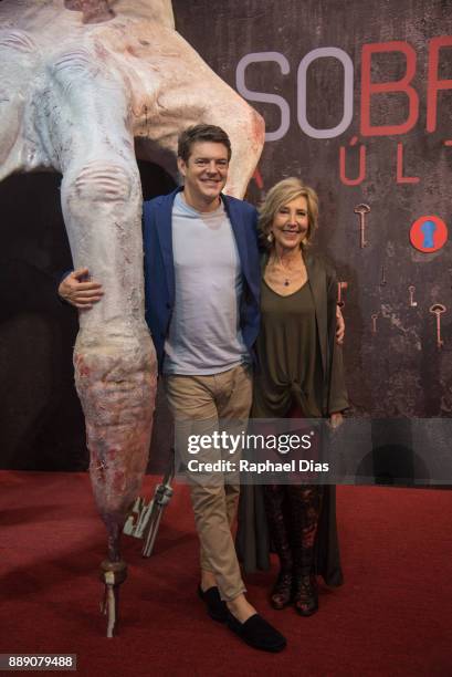 Actress Lin Shaye and producer Jason Blum attend the Brazil Comic Con 2017, Insidious: The Last Key Booth at the Brazil Comic Con 2017 on December 9,...