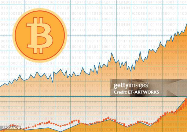 Visualize Bitcoin Graph Bitcoin Symbol And Graph High-Res Vector Graphic - Getty Images