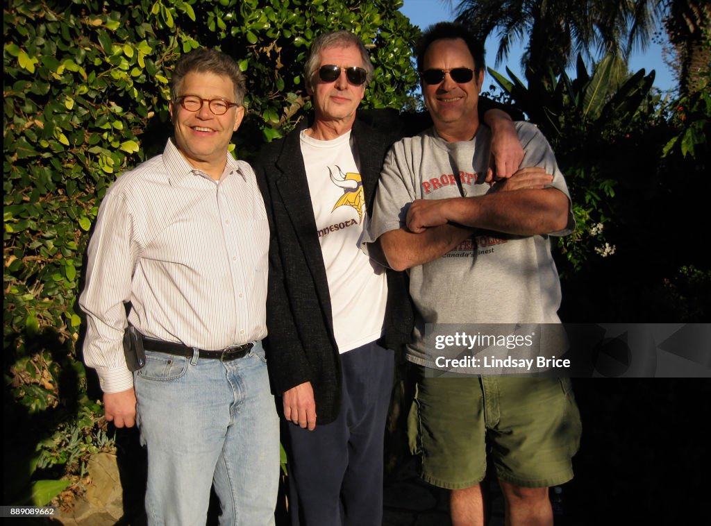Al Franken, Tom Davis, Dan Aykroyd in Los Angeles