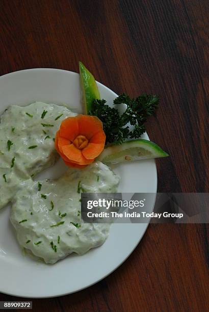 Paturi Chicken served at Oh Calcutta Restaurant in New Delhi, India