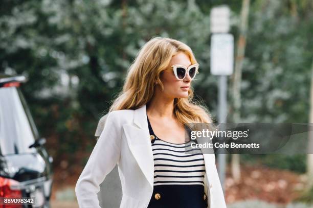 Paris Hilton photographed during a promotion visit to Australia to launch her 23rd fragrance, Rosé Rush on November 29, 2017 in Sydney, Australia.