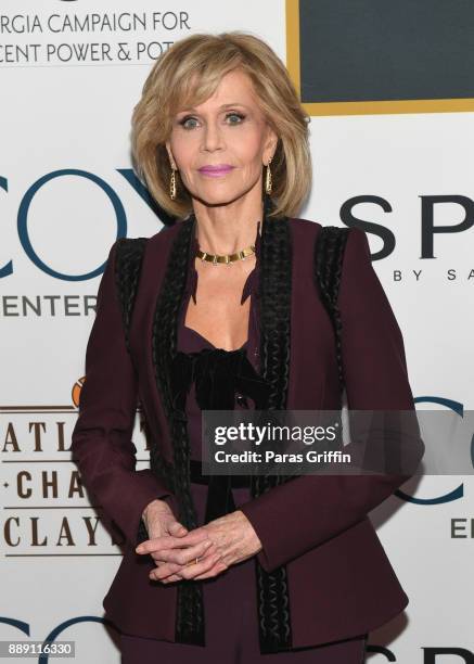 Actress Jane Fonda attends GCAPP 'Eight Decades of Jane' in celebration of Jane Fonda's 80th birthday at The Whitley on December 9, 2017 in Atlanta,...