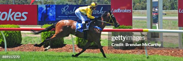 Riverlea Honours ridden by Rebeka Prest wins the Kevin Hicks Real Estate Maiden Plate at Tatura Racecourse on December 10, 2017 in Tatura, Australia.