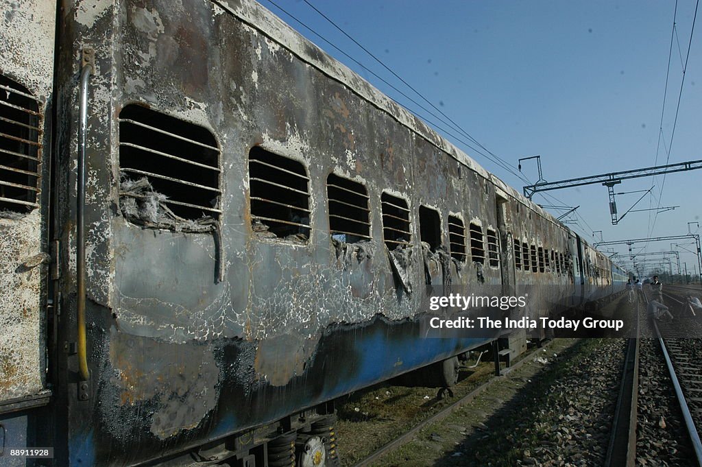 Two bogies of Samjhauta Express (Attari Express), which run between India and Pakistan, caught fire reportedly by twin blasts at Diwana Station near Panipat in Haryana at around 2315 hrs IST on Sunday, leaving 67 people dead and over 50 injured. The dead