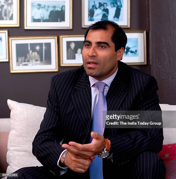 Shailendra Singh, Joint Managing Director, Percept Holdings poses during interview at office, in Mumbai, india. Potrait, Sitting, Talking