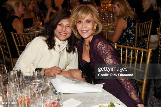 Actress Catherine Keener and Academy-Award Winning Actress Jane Fonda attends GCAPP "Eight Decades of Jane" in celebration of Jane Fonda's 80th...