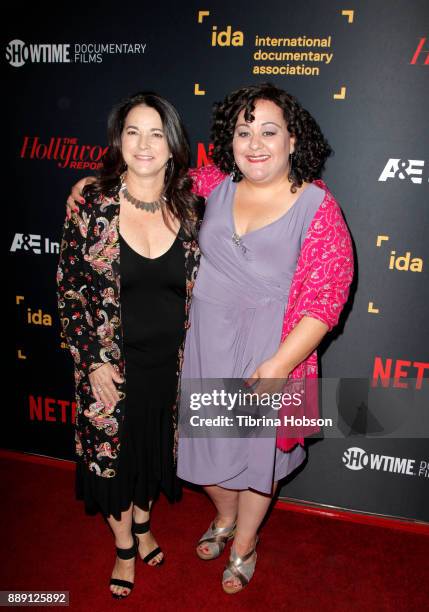 Laurie Ann Schag and Marjan Safinia at the 33rd Annual IDA Documentary Awards at Paramount Theatre on December 9, 2017 in Los Angeles, California.