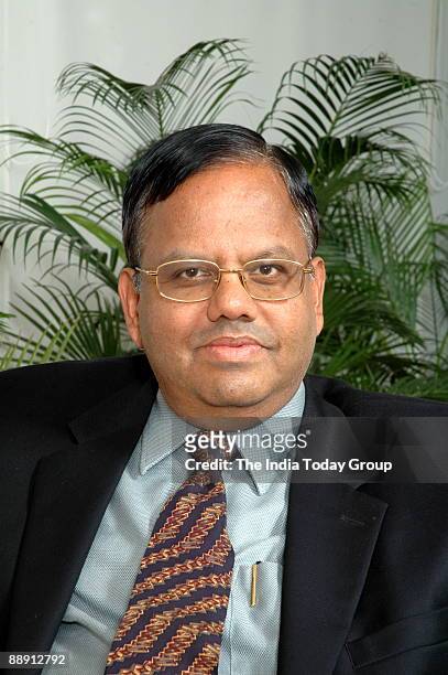 Srinivasan, Managing Director & Chief Executive Officer, 3i Infotech, poses at office, in Mumbai, India. Potrait, Sitting