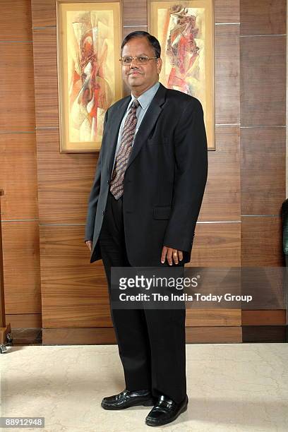 Srinivasan, Managing Director & Chief Executive Officer, 3i Infotech, poses at office, in Mumbai, India. Profile