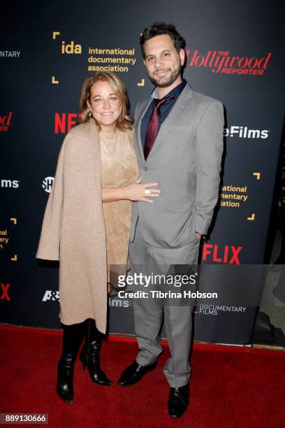Adam Benzine and Sue Turley at the 33rd Annual IDA Documentary Awards at Paramount Theatre on December 9, 2017 in Los Angeles, California.