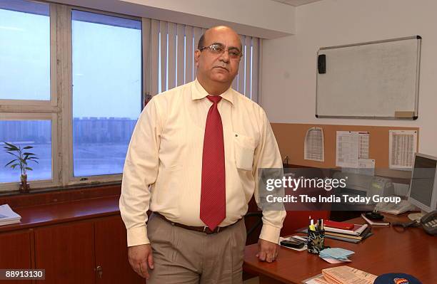 Sujan Sinha, Sr Vice President-Retail Assets of UTI Bank at his office in Mumbai, Maharashtra, India