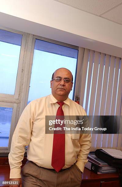 Sujan Sinha, Sr Vice President-Retail Assets of UTI Bank at his office in Mumbai, Maharashtra, India