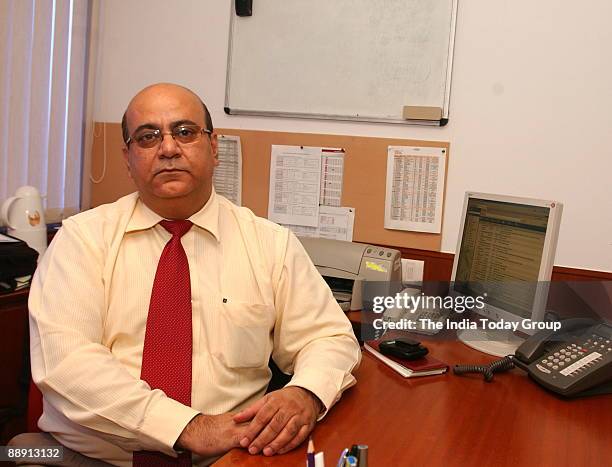 Sujan Sinha, Sr Vice President-Retail Assets of UTI Bank at his office in Mumbai, Maharashtra, India