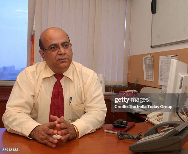 Sujan Sinha, Sr Vice President-Retail Assets of UTI Bank at his office in Mumbai, Maharashtra, India