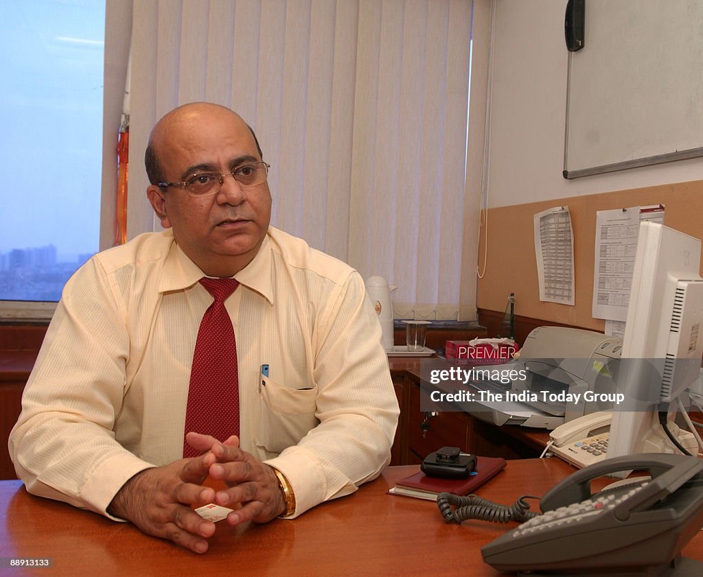 Sujan Sinha, Sr Vice President-Retail Assets of UTI Bank at his office in Mumbai, Maharashtra, India