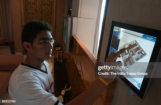 Riken Vora son of Heena Vora, controls his house through touch screen interphase in the Western Indian of City Of Mumbai .The touch screen help to...