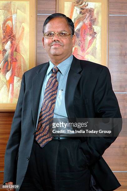Srinivasan, CEO and Managing Director, 3i Infotech, at his office in Mumbai, India. Potrait.