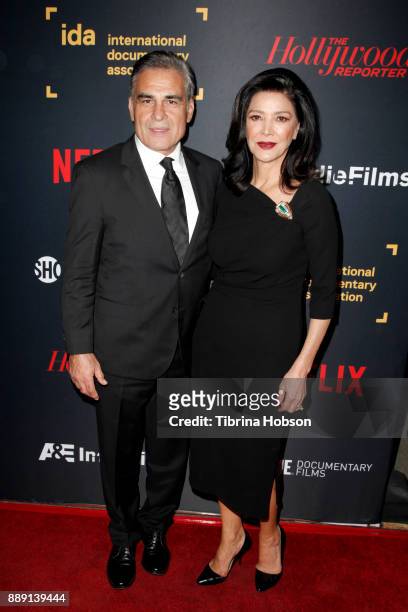 Houshang Touzie and Shohreh Aghdashloo at the 33rd Annual IDA Documentary Awards at Paramount Theatre on December 9, 2017 in Los Angeles, California.