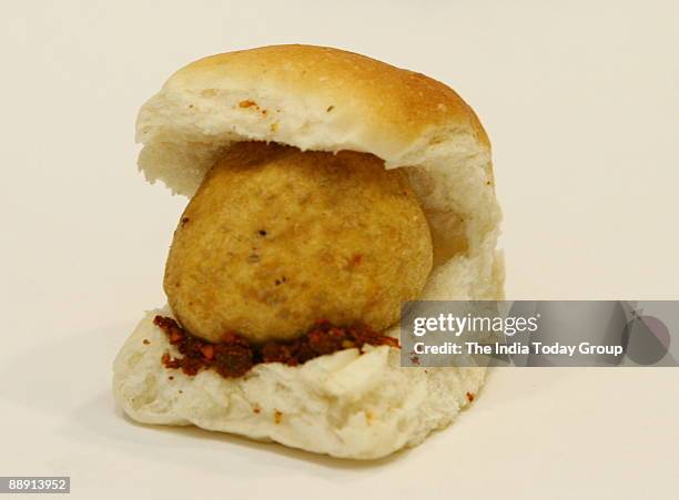 Vada Pav, favourite breakfast snacks in Mumbai, Maharashtra, India