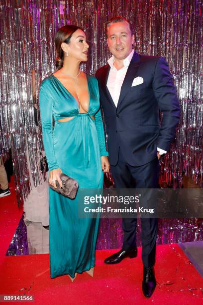 Verona Pooth and her husband Franjo Pooth attend the Ein Herz Fuer Kinder Gala reception at Studio Berlin Adlershof on December 9, 2017 in Berlin,...