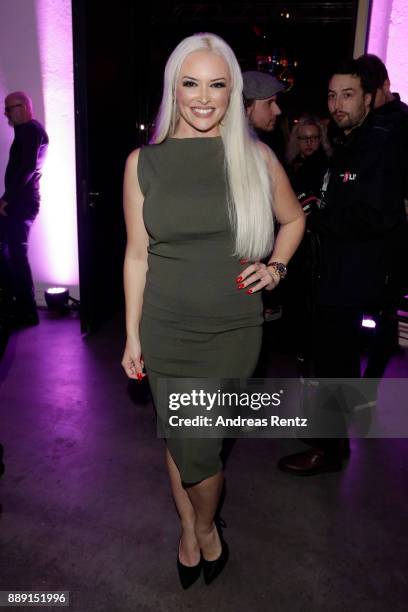 Daniela Katzenberger attends the after party of the 1Live Krone radio award at Jahrhunderthalle on December 07, 2017 in Bochum, Germany.