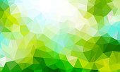 low poly background green color