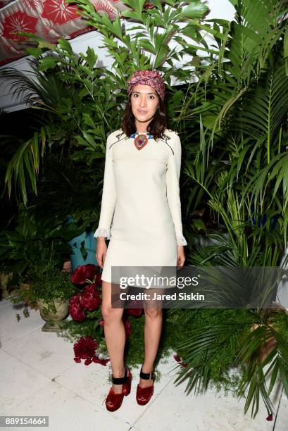 Philanthropist Hikari Yokoyama attends the Gucci X Artsy dinner at Faena Hotel on December 6, 2017 in Miami Beach, Florida.