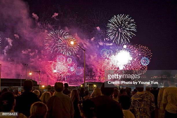 2009 macy's 4th of july fireworks - july fourth stock-fotos und bilder