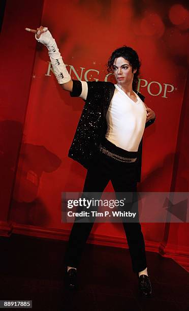 Brand new waxwork figure of Michael Jackson is revealed at Madame Tussauds two days after his funeral on July 9, 2009 in London, England. Jackson the...