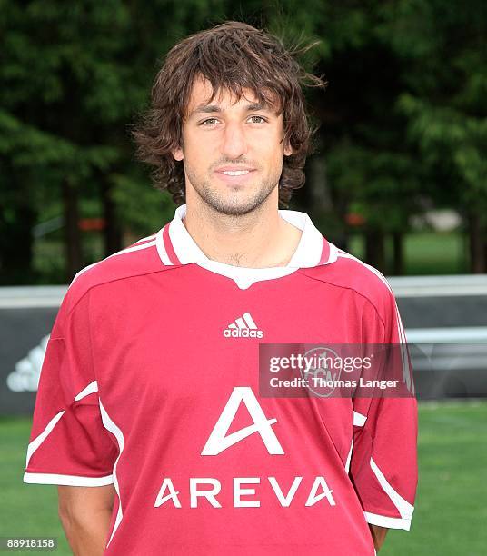 Thomas Broich poses during the 1. FC Nuernberg team presentation on July 8, 2009 in Nuremberg, Germany.