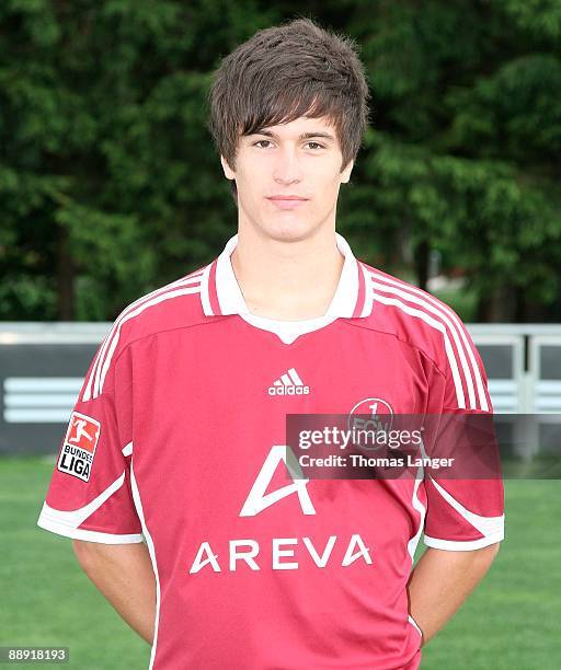 Jonatan Kotzke poses during the 1. FC Nuernberg team presentation on July 8, 2009 in Nuremberg, Germany.