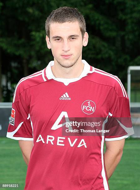 Matthew Spiranovic poses during the 1. FC Nuernberg team presentation on July 8, 2009 in Nuremberg, Germany.