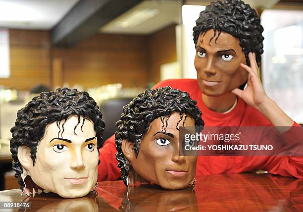 Ogawa Rubber, Japan's top rubber mask maker, unveils its new masks that resemble the late King of Pop Michael Jackson around the time when he...