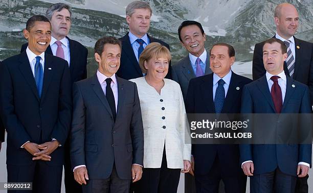 President Barack Obama, British Prime Minister Gordon Brown, French President Nicolas Sarkozy, Canadian Prime Minister Stephen Harper, German...