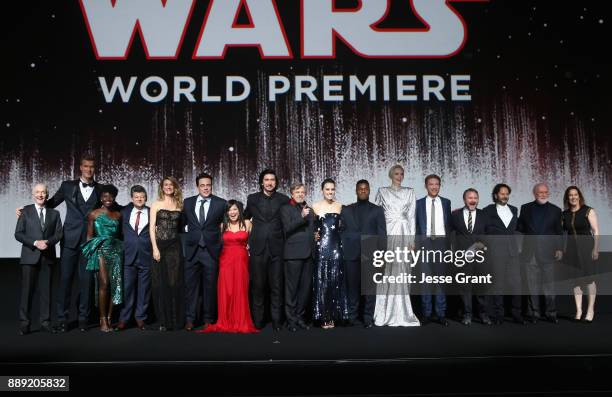 Actors Anthony Daniels, Joonas Suotamo, Lupita Nyong'o, Andy Serkis, Laura Dern, Benicio del Toro, Kelly Marie Tran, Adam Driver, Mark Hamill, Daisy...