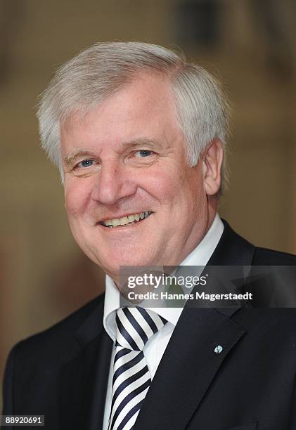 Bavarian state Governor Horst Seehofer smiles on during the Bavarian's Order of Merit on July 9, 2009 in Munich, Germany.