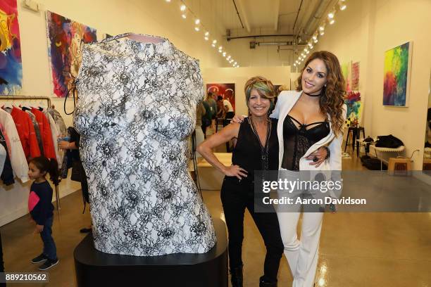 Tanya Ragir and Brittney Palmer attend Brittney Palmer's "No Agency" Art Show + Shop At Art Basel Miami 2017 on December 9, 2017 in Miami, Florida.
