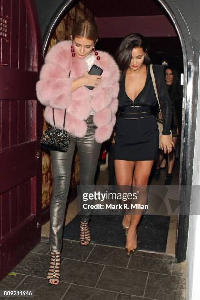Millie Mackintosh and Roxie Nafousi at Bunga Bunga Covent Garden on December 9, 2017 in London, England.