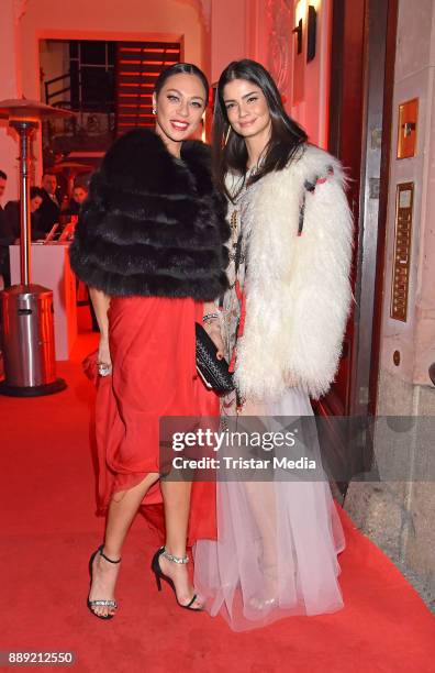 Lilly Becker and Shermine Shahrivar attend the Ein Herz Fuer Kinder Gala 2017 - After Show Party at Borchardt Restaurant on December 9, 2017 in...