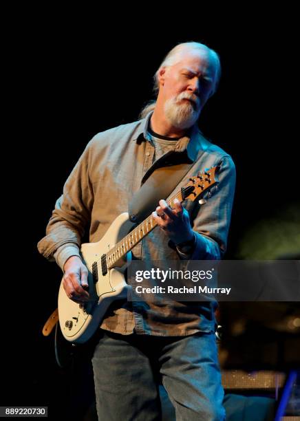 Jimmy Herring performs onstage during John McLaughlin & Jimmy Herring's final concert of "The Meeting of the Spirits" farewell U.S. Tour at Royce...