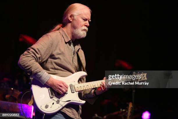 Jimmy Herring performs onstage during John McLaughlin & Jimmy Herring's final concert of "The Meeting of the Spirits" farewell U.S. Tour at Royce...