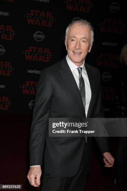 Actor Anthony Daniels attends the premiere of Disney Pictures and Lucasfilm's "Star Wars: The Last Jedi" held at The Shrine Auditorium on December 9,...