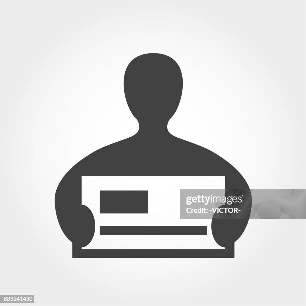 charity and relief icon - iconic series - donation cheque stock illustrations