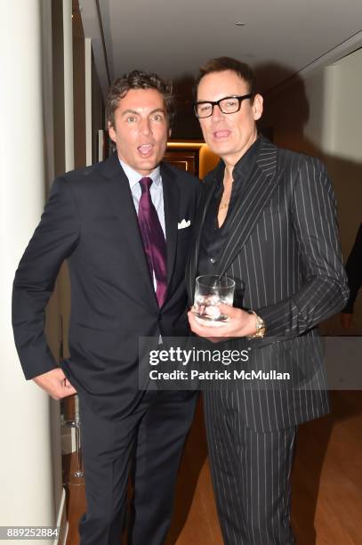 Fabian Basabe and Whitney Sudler-Smith attend the Galerie Gmurzynska Dinner in Honor of Jean Pigozzi at the Penthouse at the Faena Hotel Miami Beach...