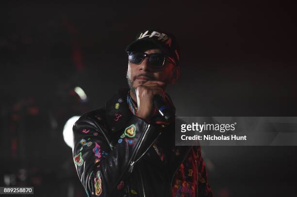 Swizz Beatz attends BACARDI, Swizz Beatz and The Dean Collection bring NO COMMISSION back to Miami to celebrate "Island Might" at Soho Studios on...